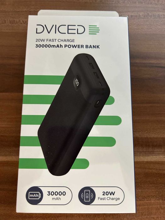 Acumulator extern DVICED 30000mAh,wireless fast charge 20W,nou sigilat