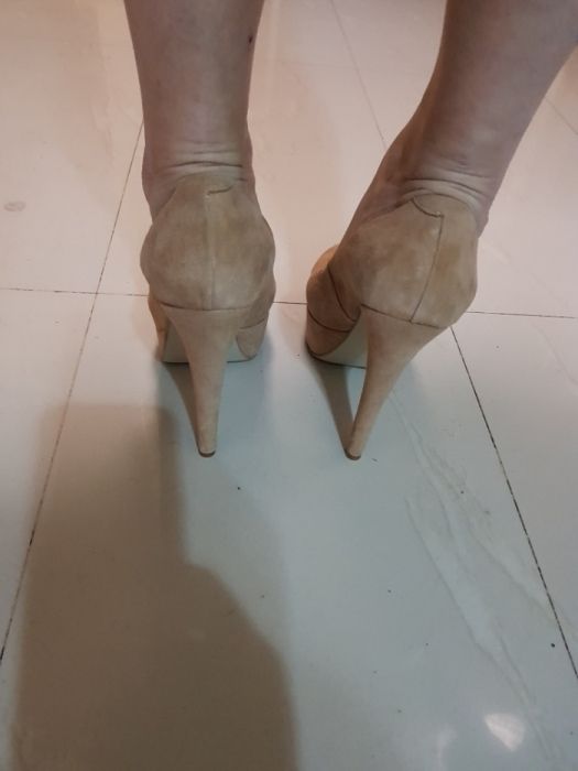 Pantofi piele intoarsa