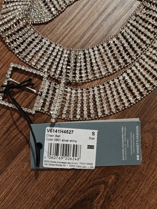 Curea metalica cu cristale, Vanzetti + cadou
