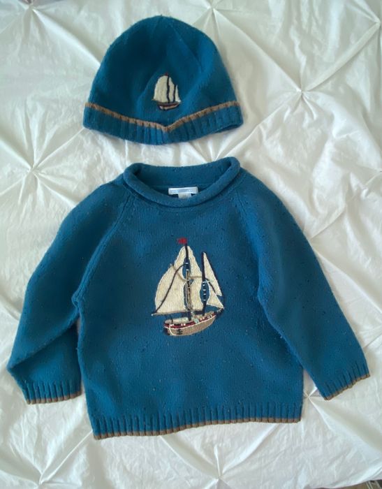 Vand pullover+caciulita  Janie&Jack, pt 2-3 ani,80 lei