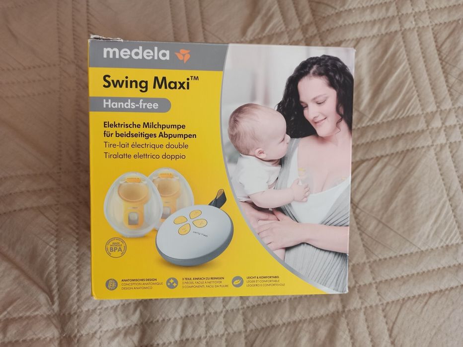 Двойна електрическа двуфазна помпа за кърма Swing Maxi Hands-Free - Medela
