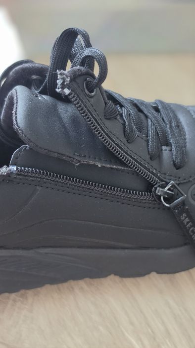 Adidași Skechers Uno Lite – Easy Zip, măr. 36 EUR (copii), negru