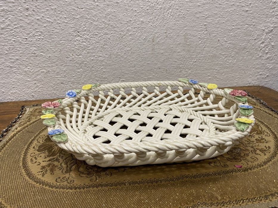 Италианска мрежеста фруктиера от порцелан