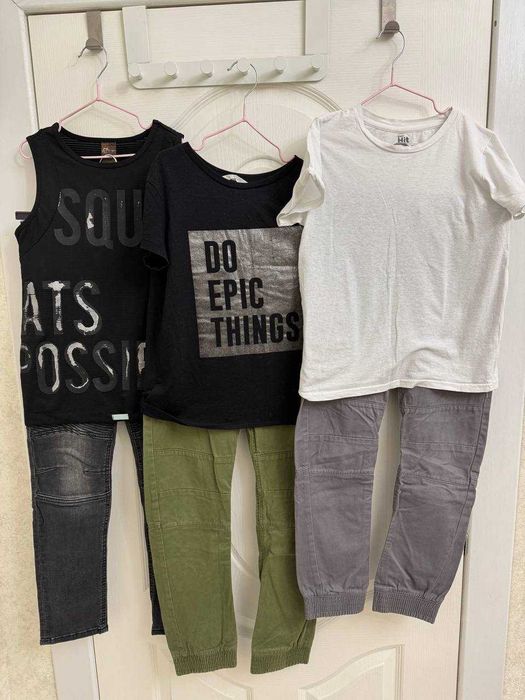 Лоты фирменной детской одежды ZARA, NEXT, H&M, размер 4/12 лет