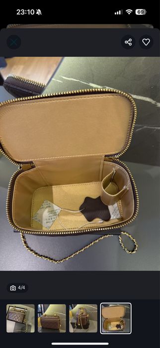 Чанта Chanel кожа бордо