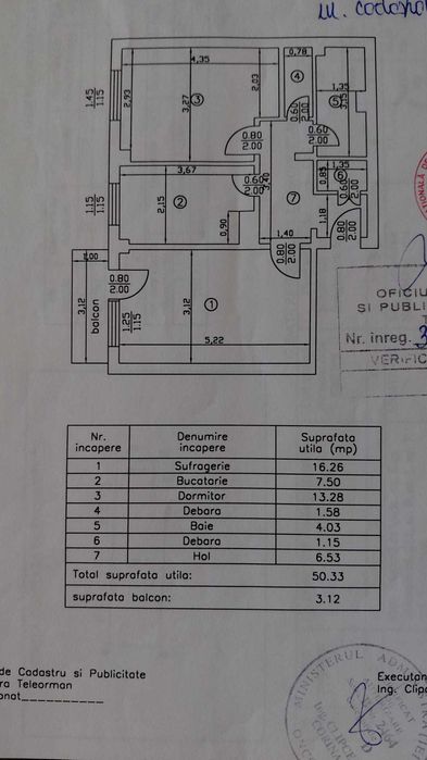 Vând apartament 2 camere