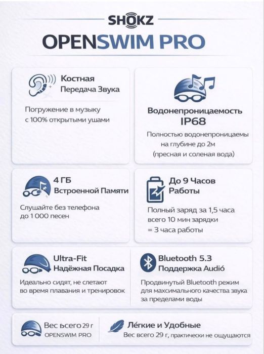 Shokz OpenSwim Pro — оригинал