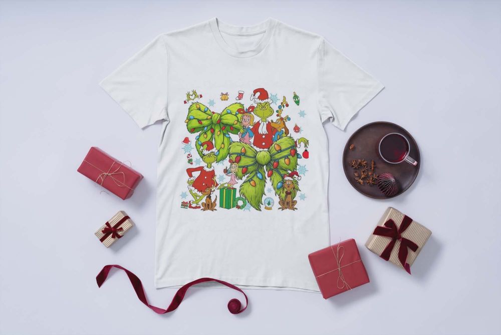 Коледна тениска с атрактивен принт