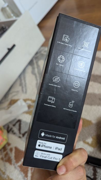 Insta360 action camera като нова пълен комплект