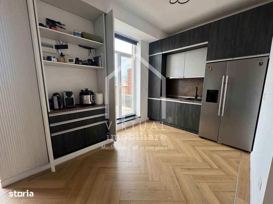 Penthouse cu 2 camere - 41 mp utili + 45 mp terasa + boxa + parcare