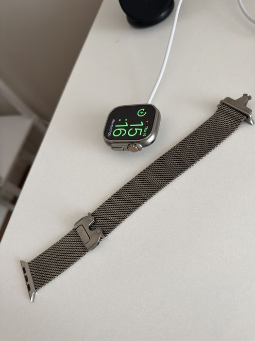 Apple Milanese Loop Ремешок Natural Titanium Оригинал