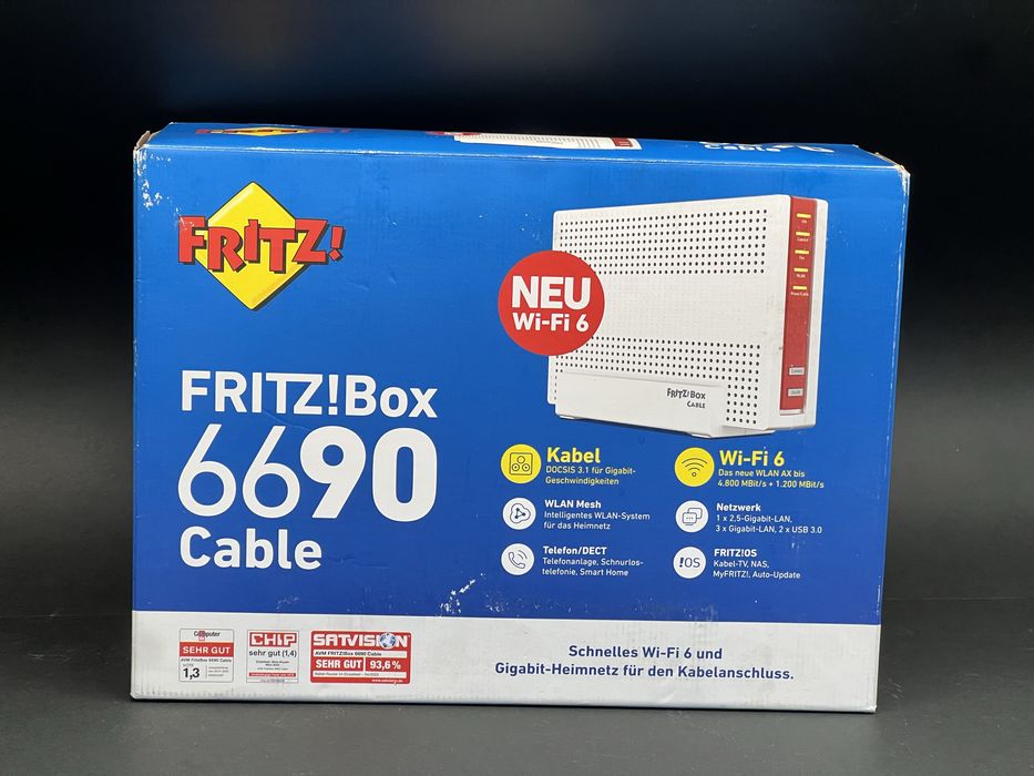 router  FRITZ Box 6690 Cable Ethernet Dual-band White Sigilat