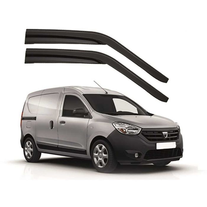 Paravânturi geamuri pentru DACIA DOKKER / 2013-2018 / Negru lac / NOU