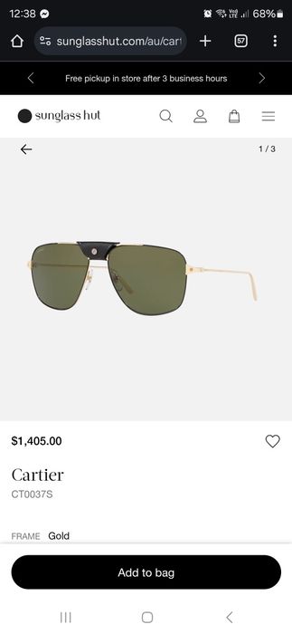 Слънчеви очила CARTIER Santos