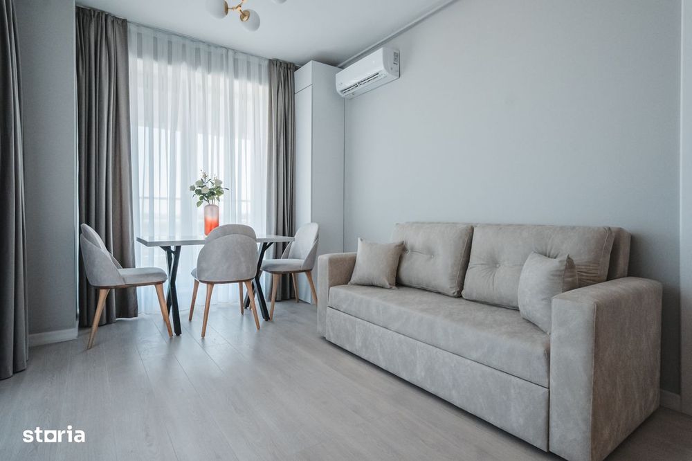 Studio Cu Dormitor Separat - Mobilat Utilat Lux- Solid Sea View Perla
