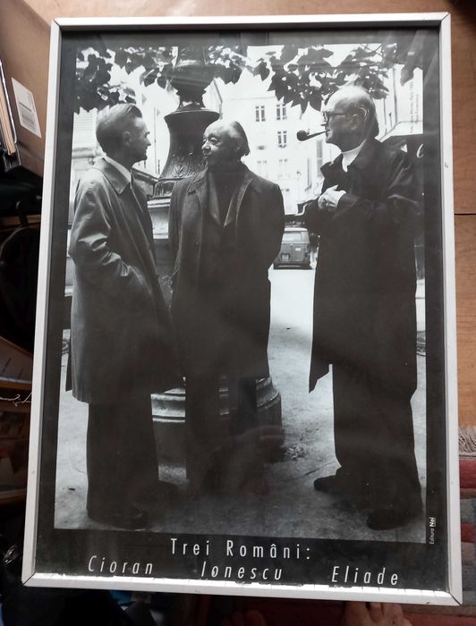 Fotografie 3 Romani Cioran, Ionescu, Eliade, 44x50 cm