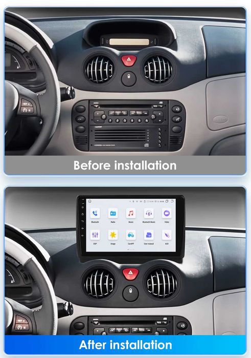 Мултимедия 9" за Citroen C3 I Android 14 CARPLAY навигация RDS DSP