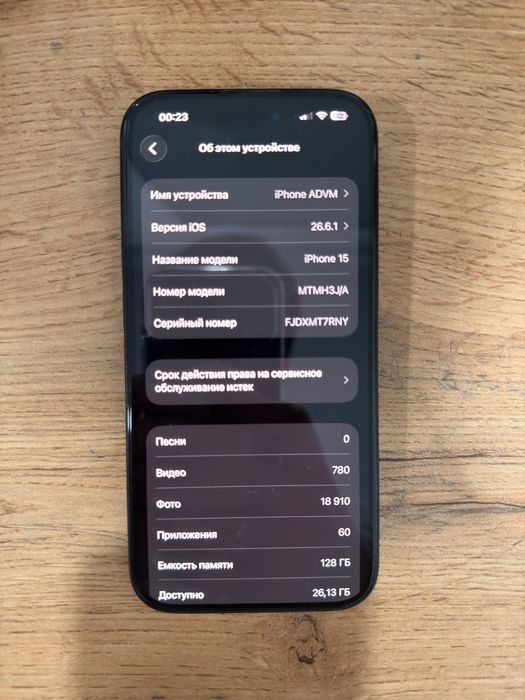 Iphone 15, 128gb, полный комплект