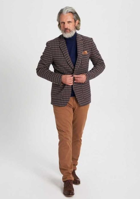 Sacou blazer 52 XL casual Club Of Gents lana de Alpaca moale respirabi