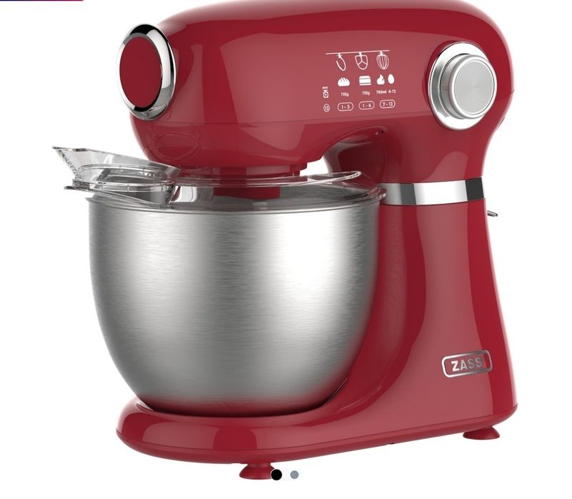 Mixer planetar Zass ZPSM-15, 1000W, bol inox 5L, 12 viteze