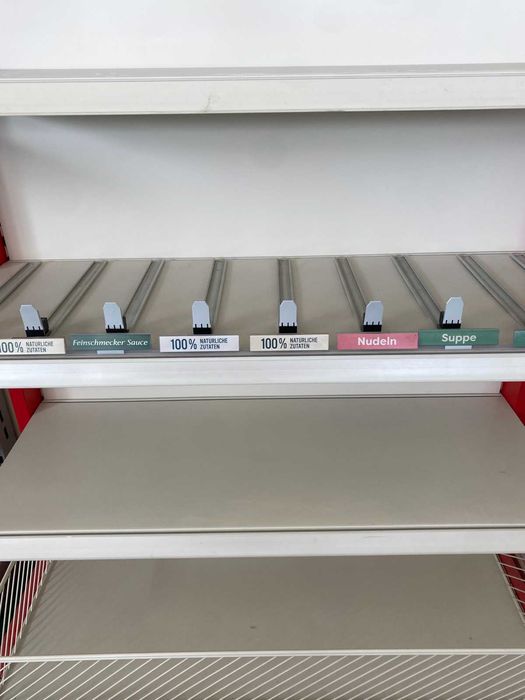 Разделители и пушери за рафтове 45см