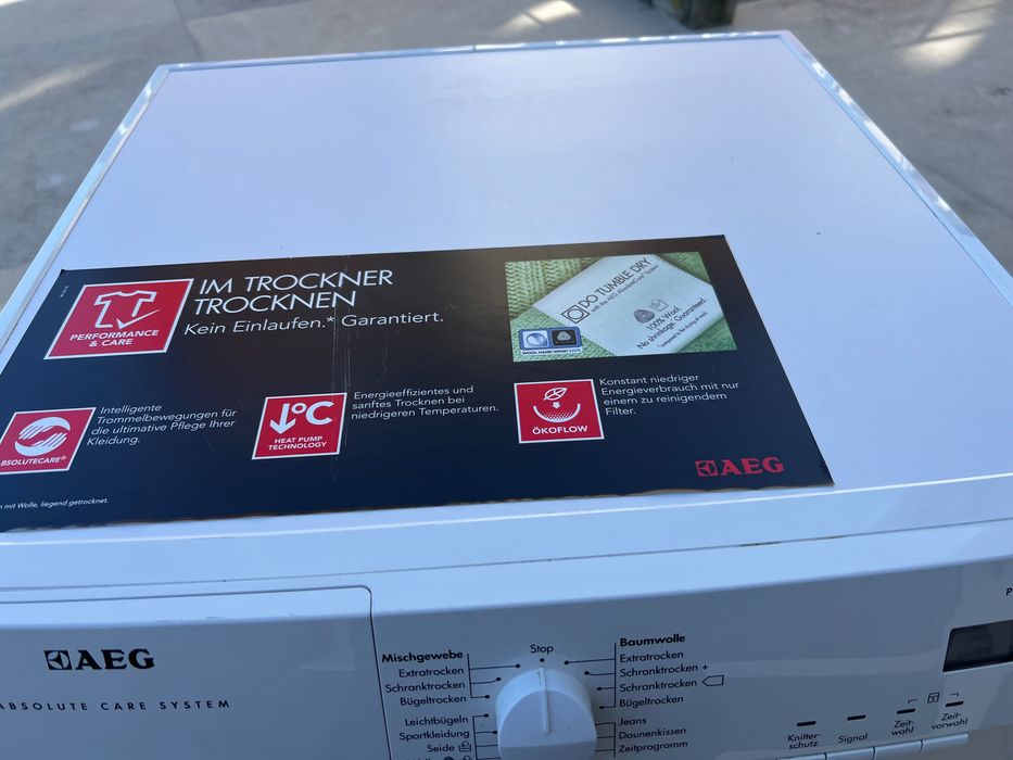 Сушилня AEG Lavamat -7кг,термопомпа,мод.Т65772144