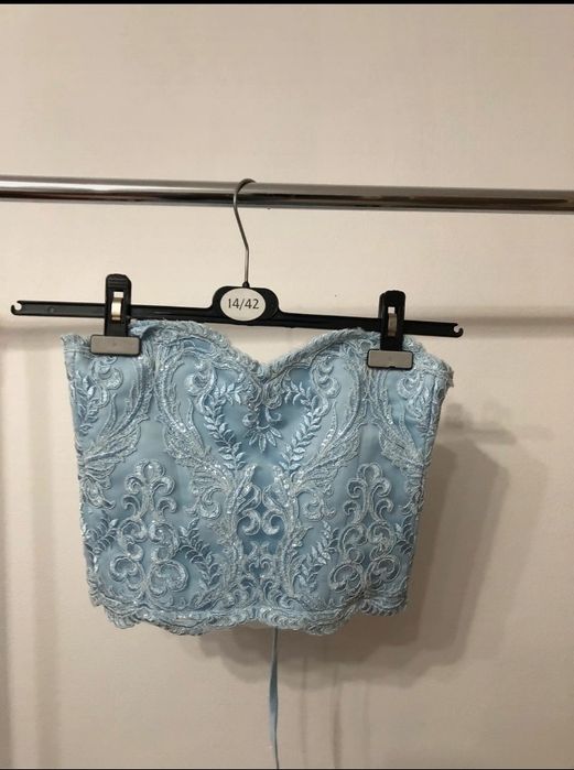 Corset bleu elegant XS