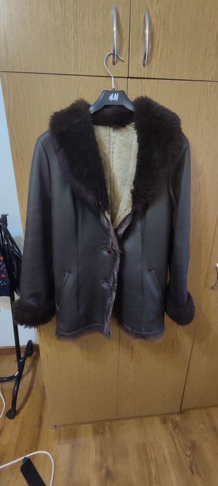 Cojoc din piele și blană naturală