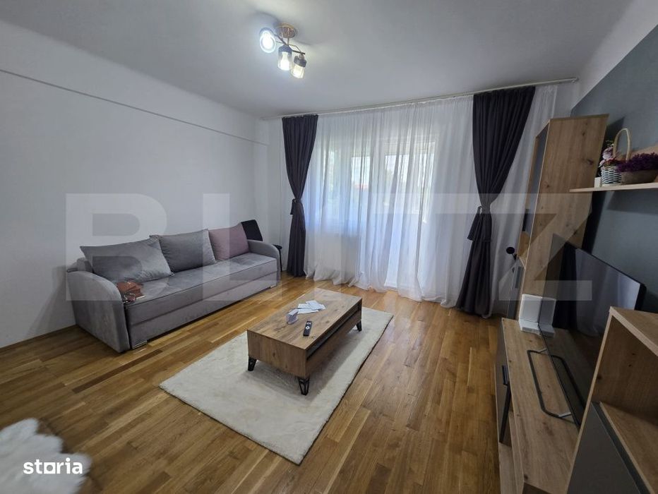 Apartament 2 camere decomandat, 62 mp - mobilat si utilat, zona Titu