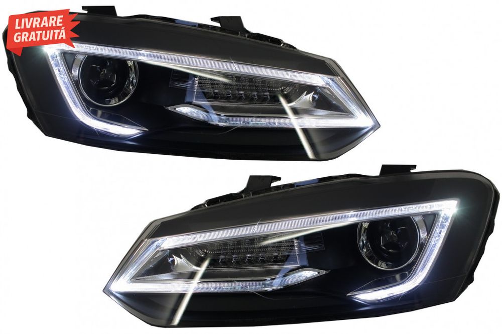 Faruri LED XENON HID VW Polo 6R / 6C / 61 (2011-2017) Devil Eye Look