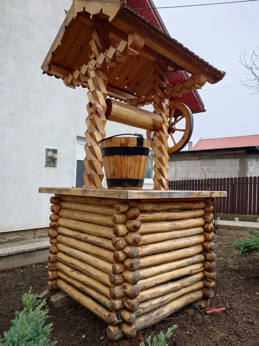 Fântânița de lemn pentru design