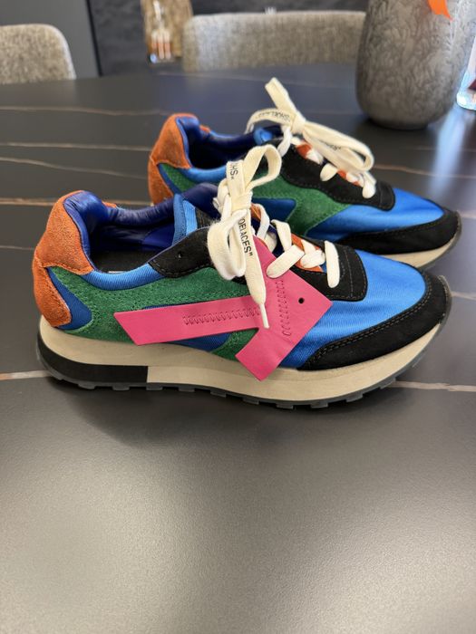 Кожени маратонки Off-white Leather Arrow Running