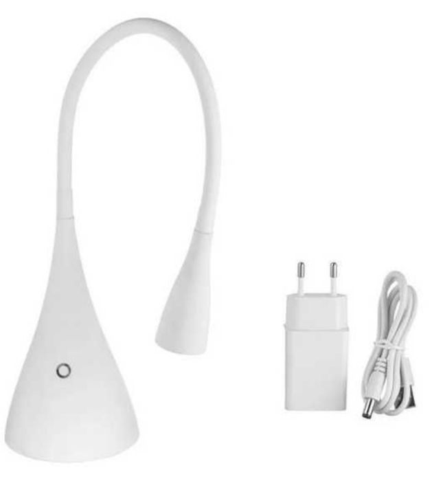 Бяла нощна лампа С LED ,USB функция