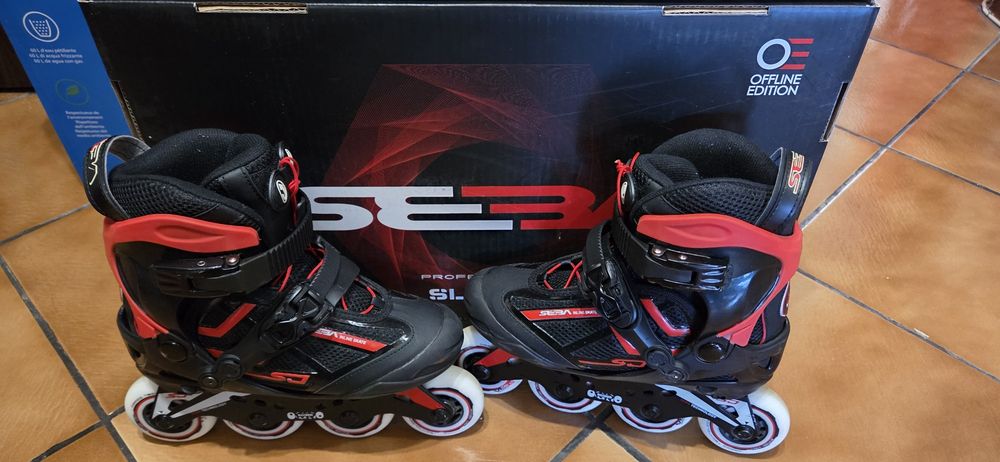Детски регулируеми ролери Seba SJ black/red