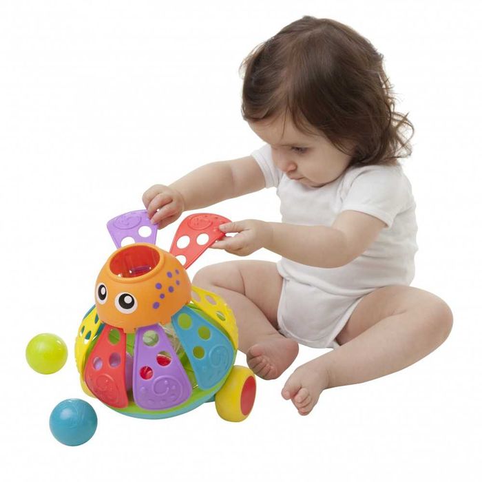 Playgro Активна играчка за бутане с топчета ОКТОПОД JERRY'S CLASS