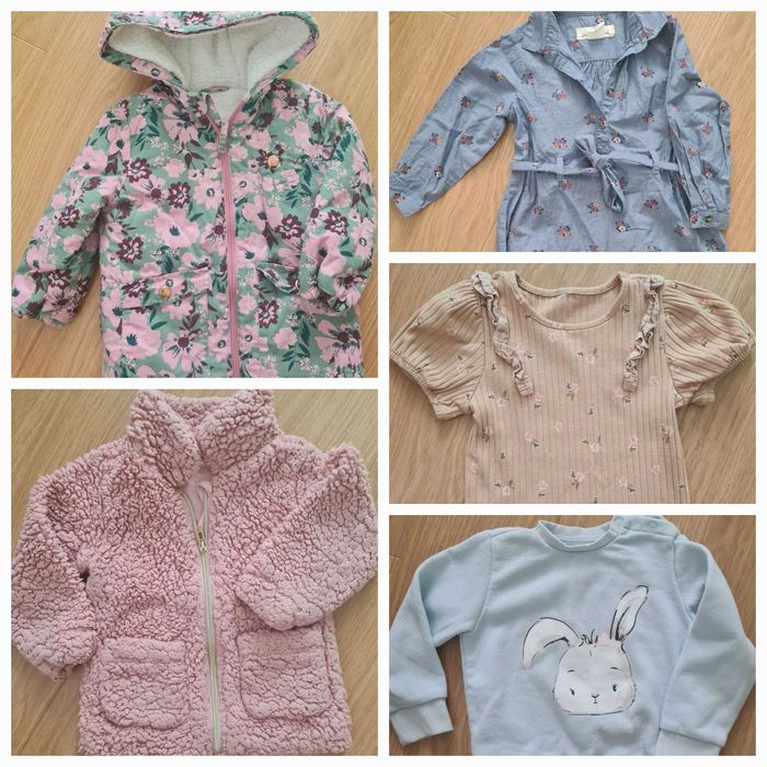 Детски дрехи - яке, поли, рокли, гащеризони в размер 80-104