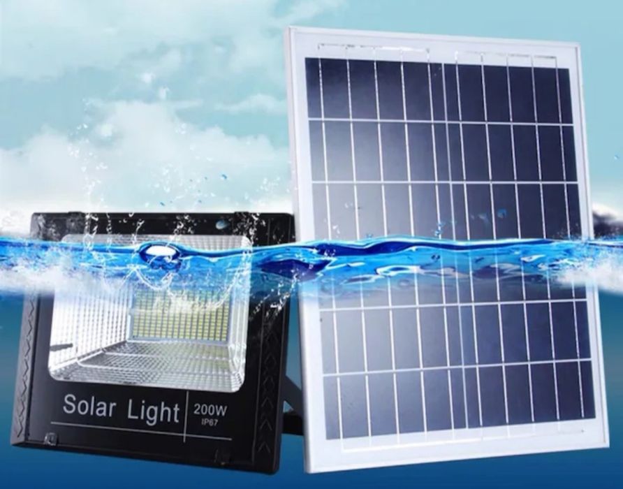 Lămpi cu panou solar 200w.