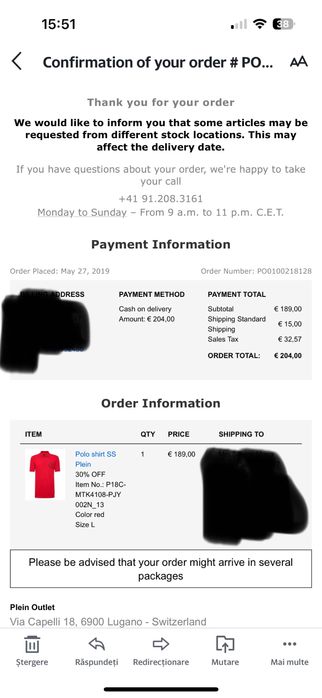 Tricou Polo Philipp Plein Original