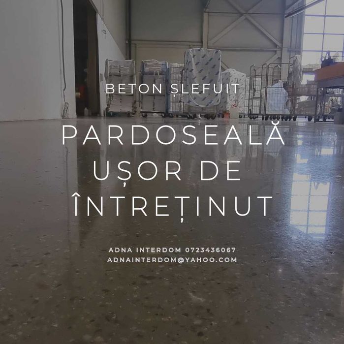 Șlefuire beton întărit