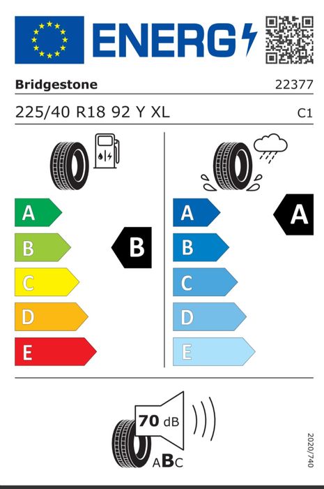 Anvelope de vara noi 225 40 18 Bridgestone dot 2024