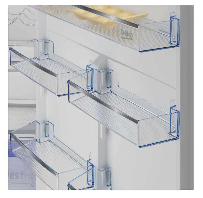 Combina frigorifica, frigider, incorporabila BEKO BCNE400E40SN, 370 l, No Frost, Garantie