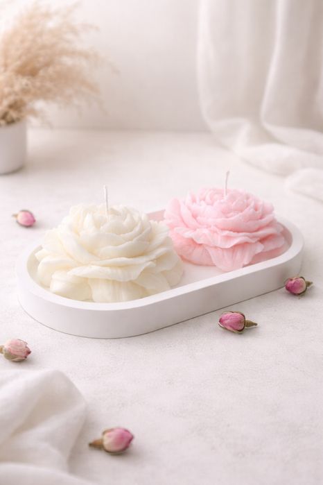 Свеча пион с ароматом