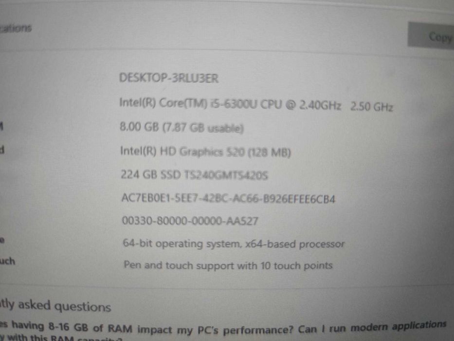 Lenovo Yoga460 2in1, I5, 8Gb Ram, ssd256Gb, touchscreen, pen, Garanție