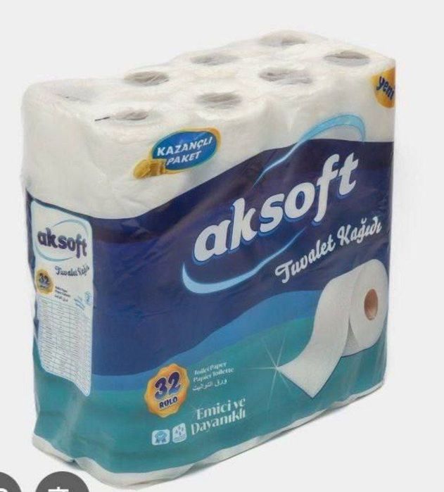Туалетная бумага AKSOFT &  SENS брэнд Турция