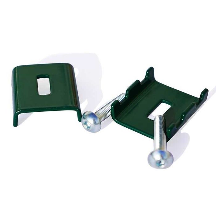 крепления на  забор скобы для сеток