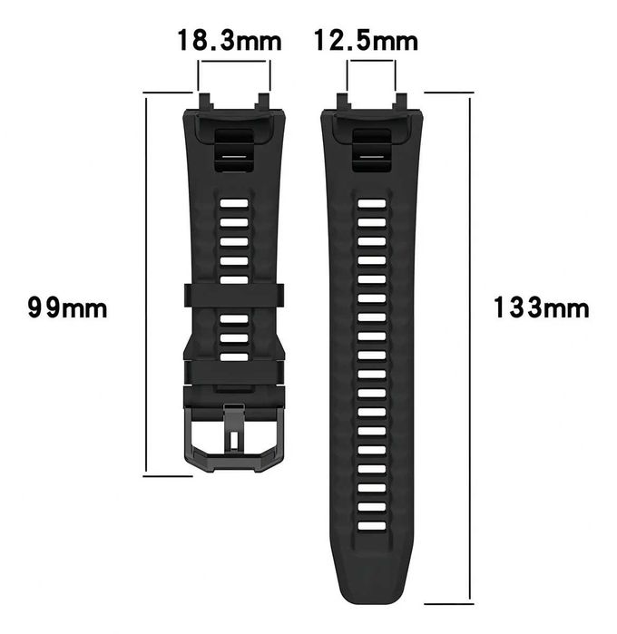 Силиконова каишка Amazfit TRex, T-Rex Pro, Trex Ultra, TRex 2 3 Pro