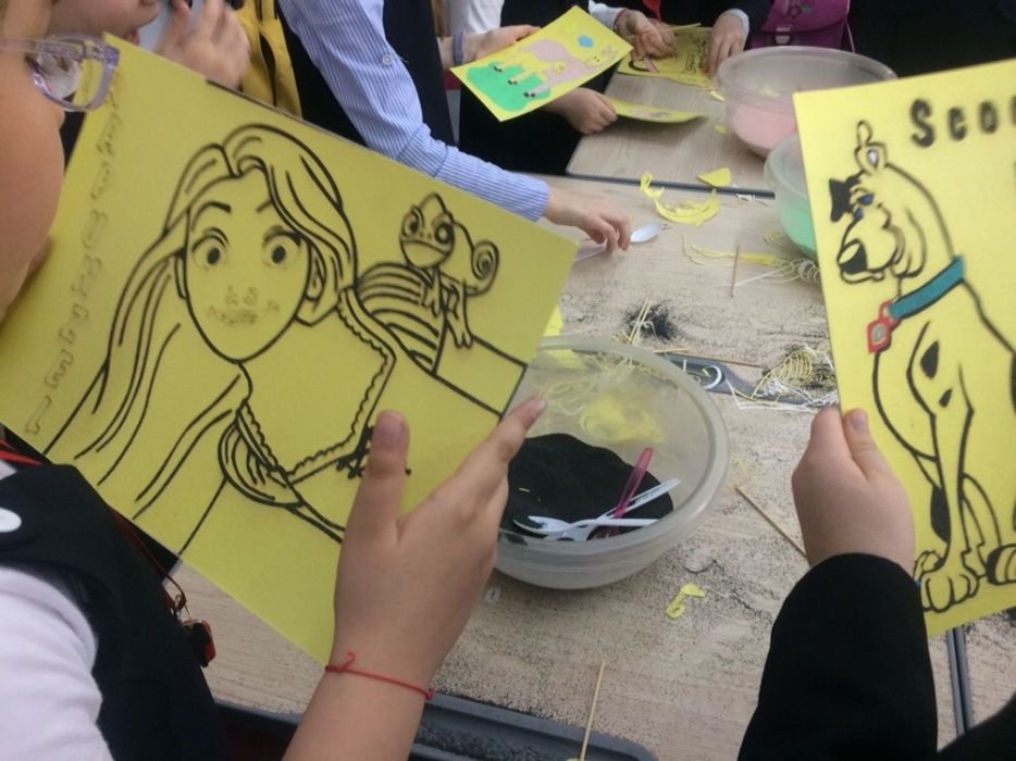 Planse Pictura cu Nisip Colorat