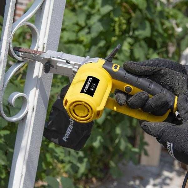 Електрическа пила - шлифовъчна машина POWX139 400W - 10 аксесоара