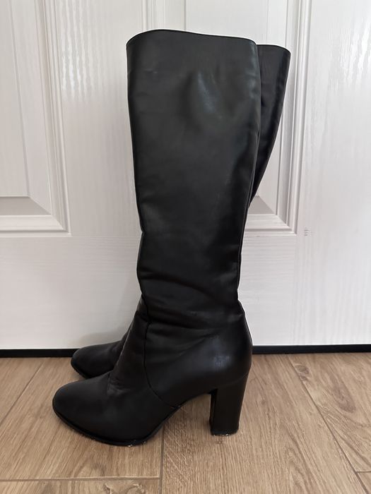 Vand cizme piele negre lungi 39