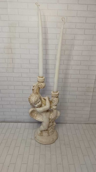 Suport ce doua lumanari din ceramica